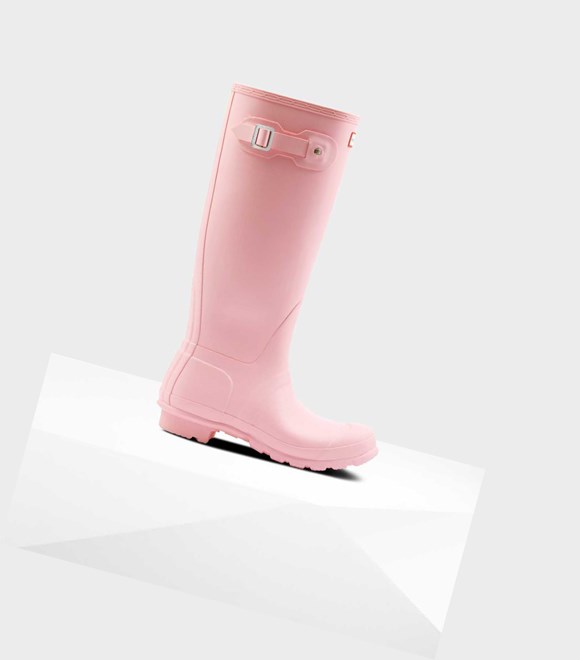 Stivali Alti Donna Hunter Original Wellington Rosa | DJASEI-245