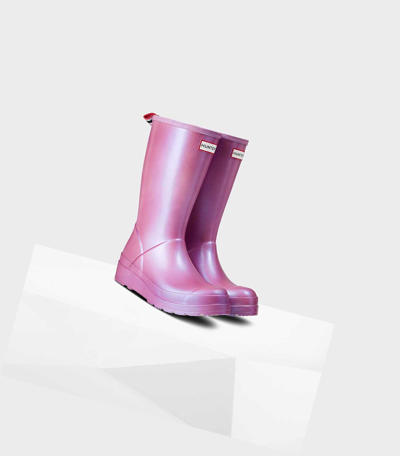 Stivali Alti Donna Hunter Original Play Nebula Wellington Rosa | FZDCSG-860