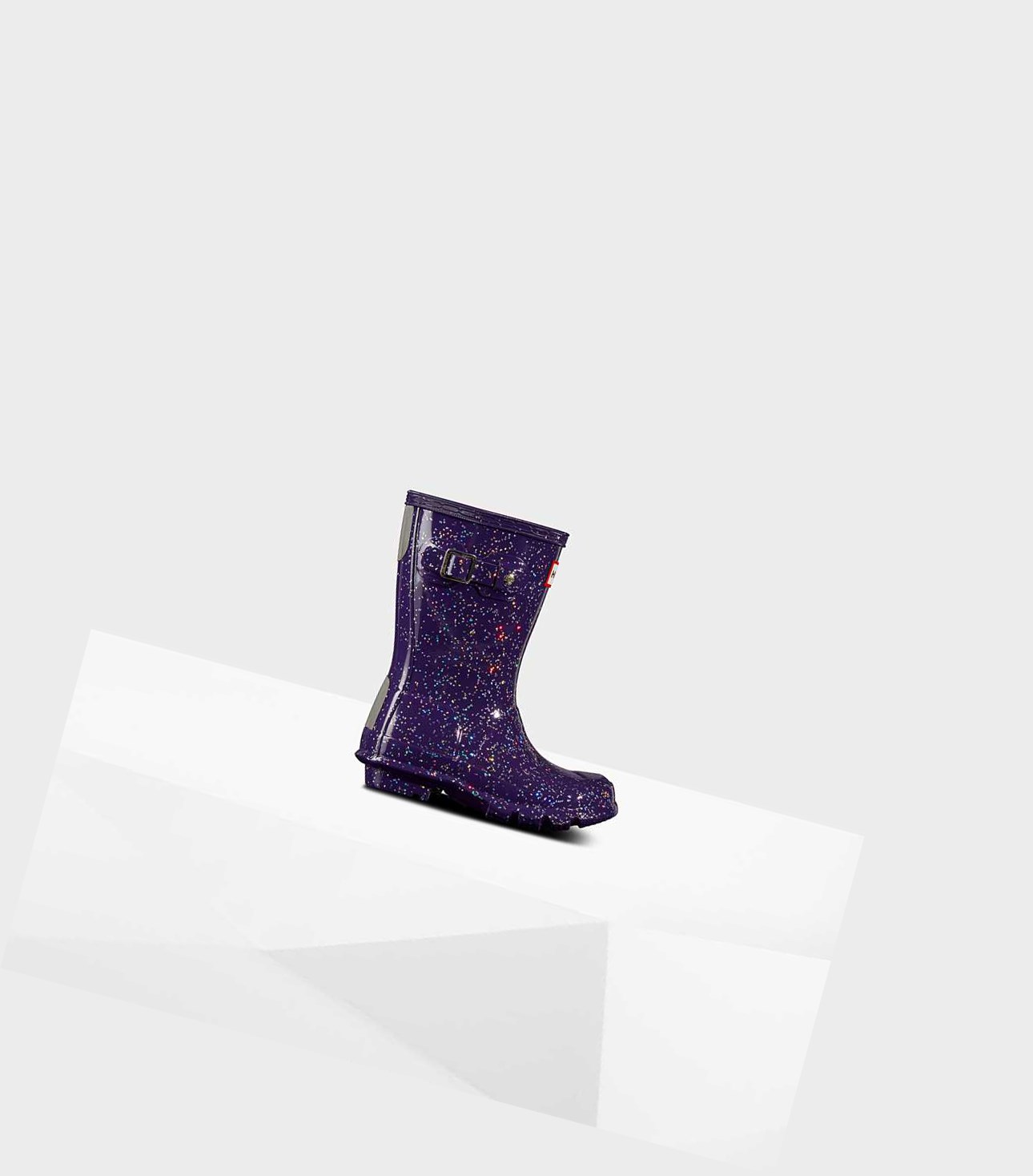 Stivali Corti Bambino Hunter Original Little Giant Glitter Wellington Viola | QSALRM-954