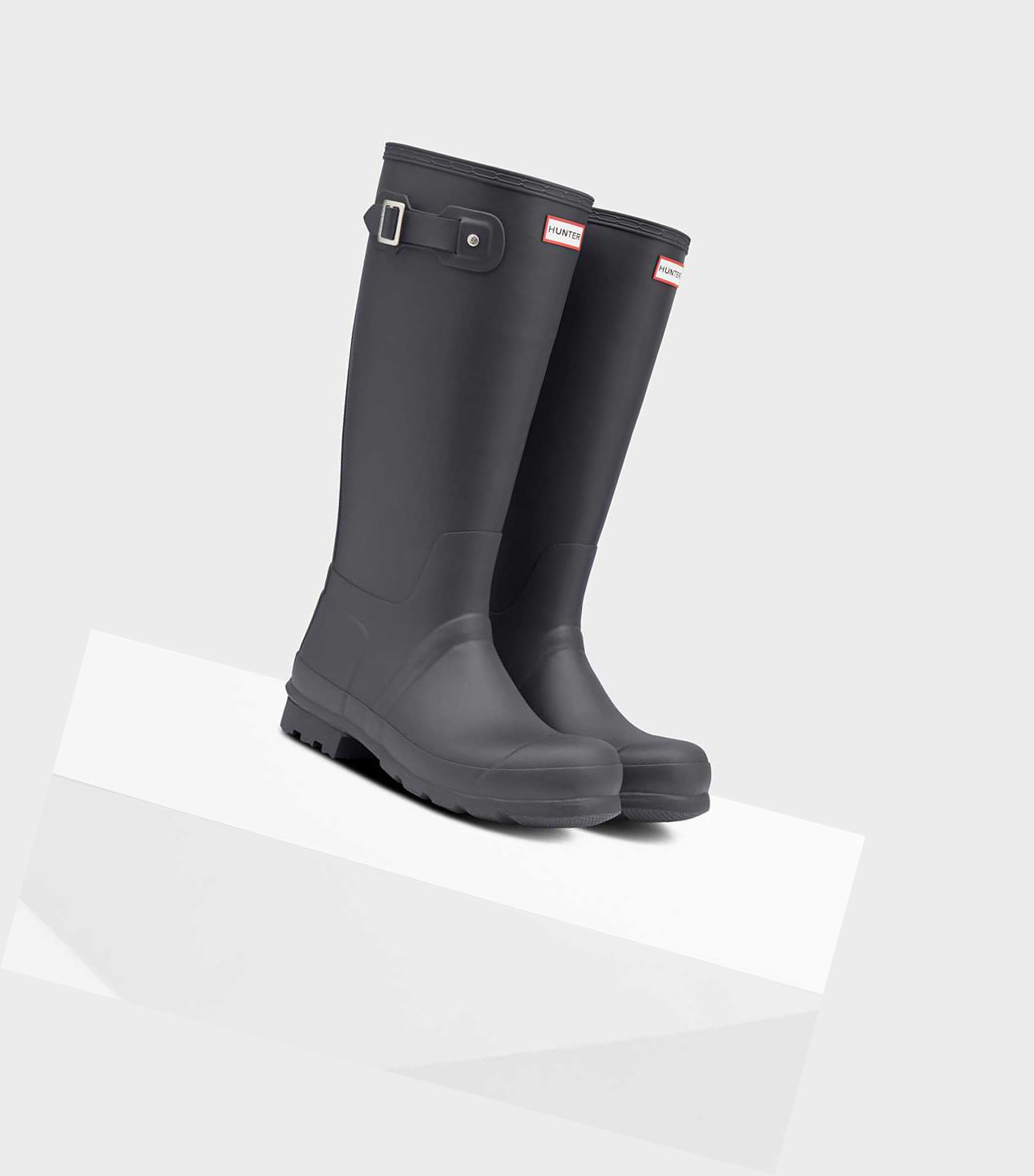 Stivali Invernali Uomo Hunter Original Alti Insulated Grigie | QFNDSB-649